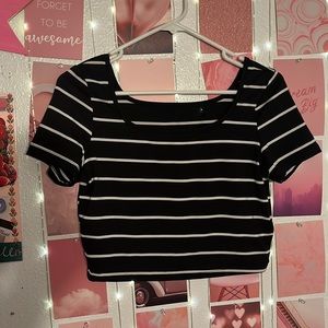 looks like a Large striped crop top